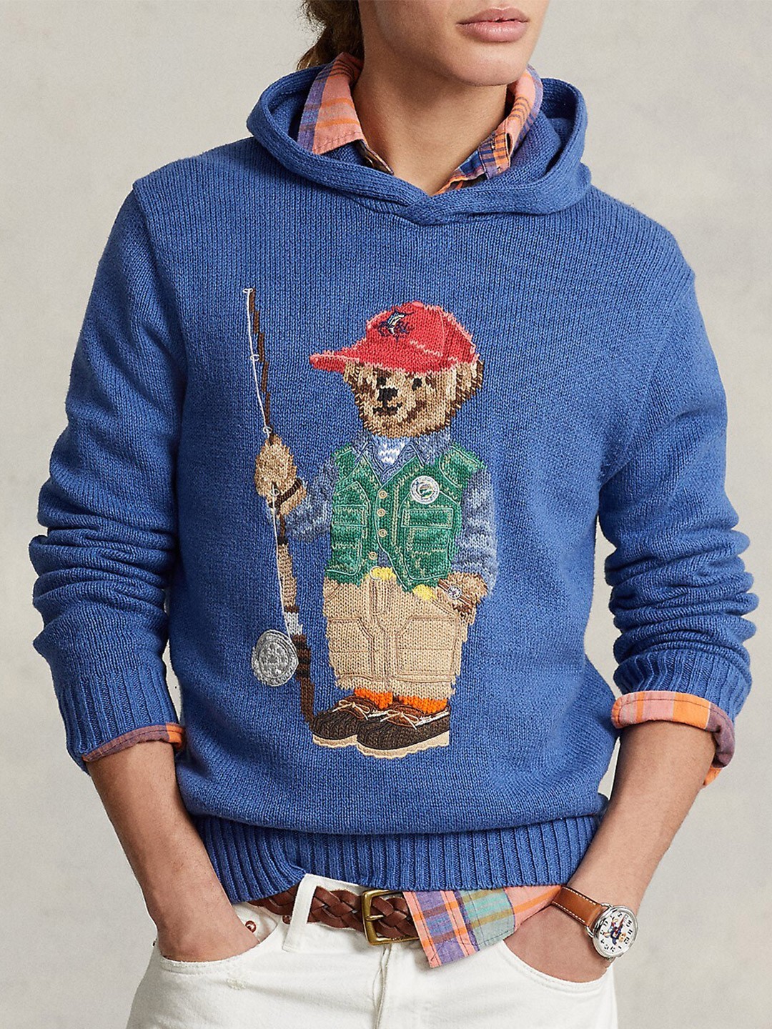 

Polo Ralph Lauren Logo Hooded Embroidered Sweaters, Blue