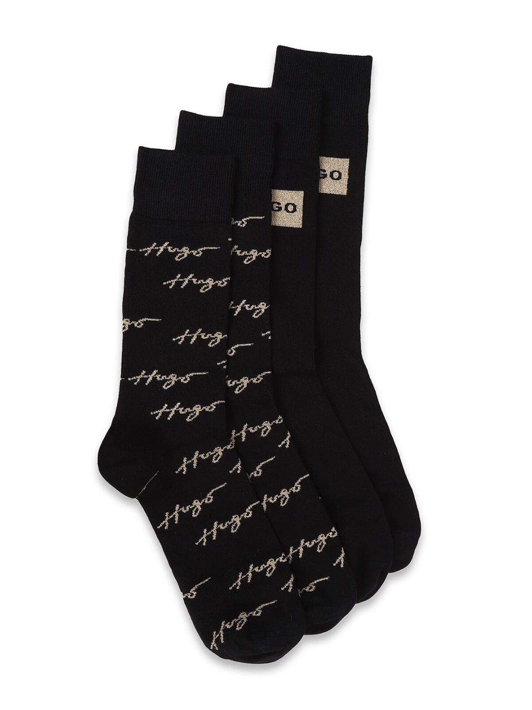 

HUGO Men Pack Of 2 Ankle-Length Socks, Black