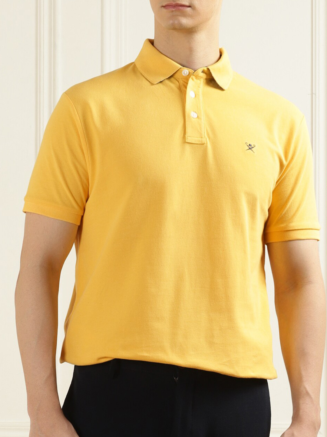 

HACKETT LONDON Men Yellow T-shirt