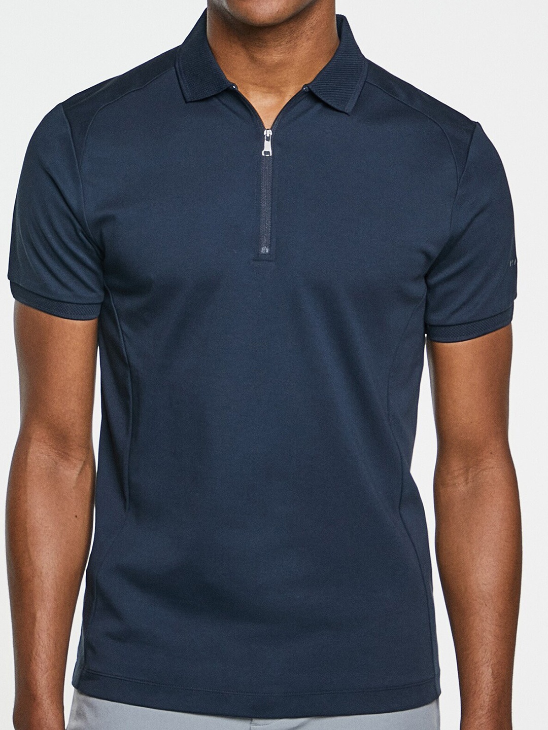 

HACKETT LONDON Polo Collar Pure Cotton T-shirt, Navy blue