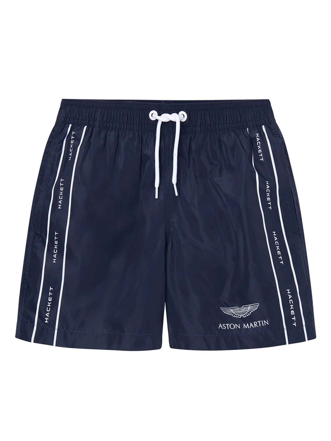 

HACKETT LONDON Boys Typography Printed Mid-Rise Shorts, Navy blue