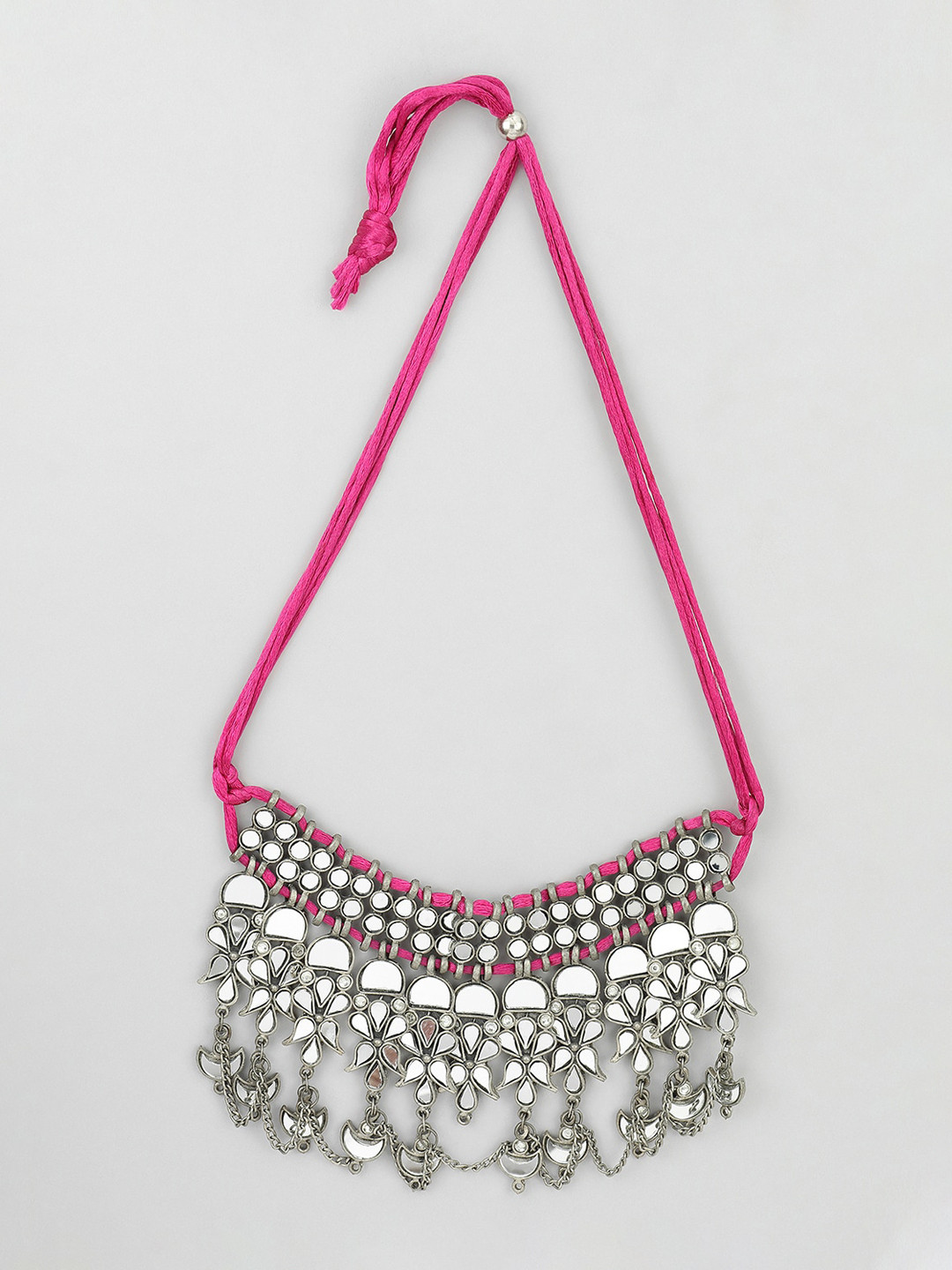 

Samridhi DC Silver-Plated Oxidised Necklace