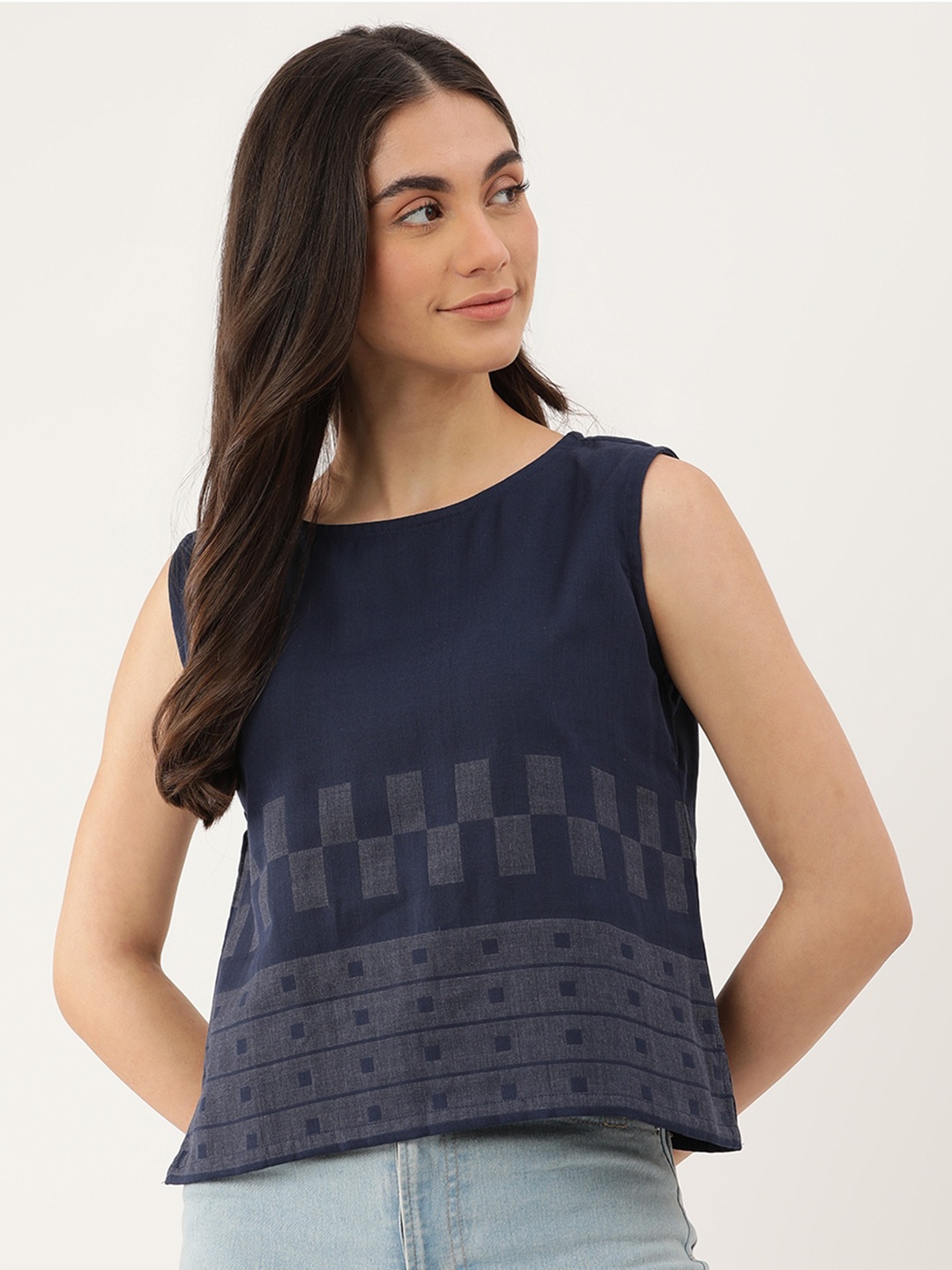 

Lokatita Blue Print Top