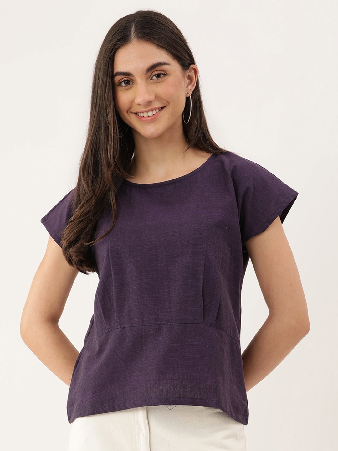 

Lokatita Purple Cotton Top