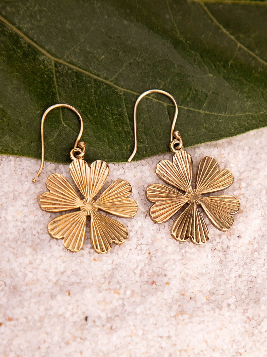 

Studio One Love Gold-Toned Floral Drop Earrings