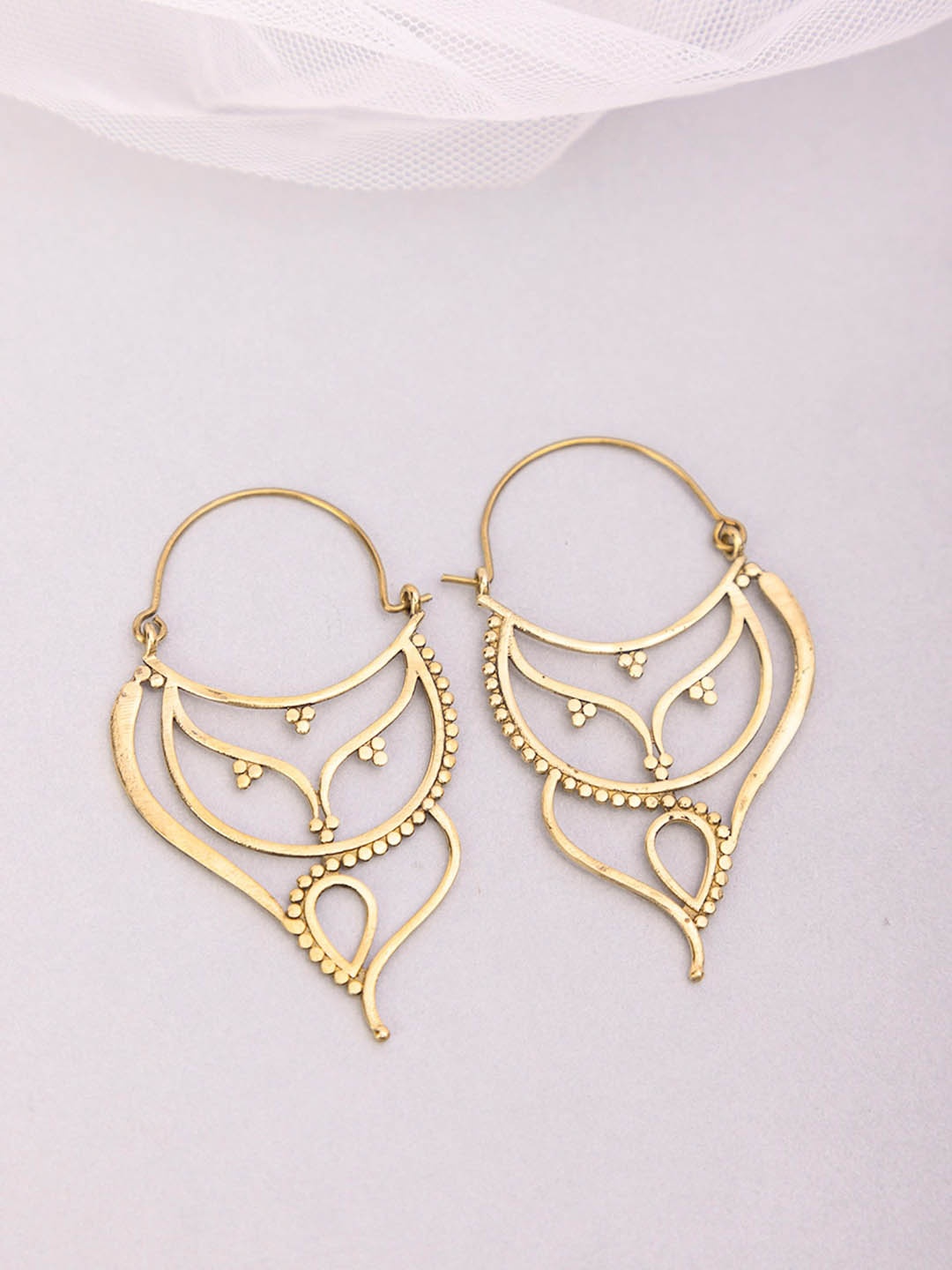 

Studio One Love Contemporary Hoop Earrings, Gold