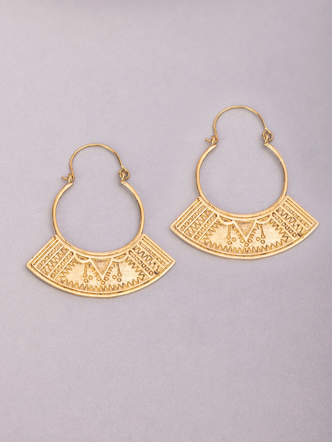 

Studio One Love Gold-Plated Contemporary Hoop Earrings