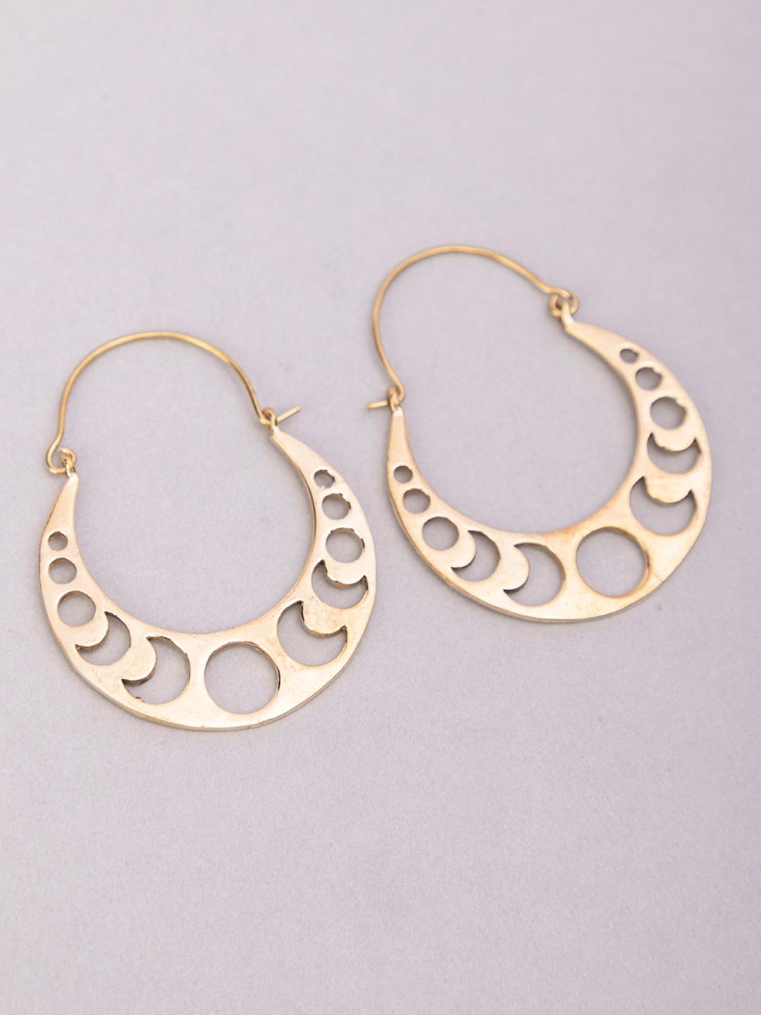 

Studio One Love Gold-Plated Contemporary Hoop Earrings