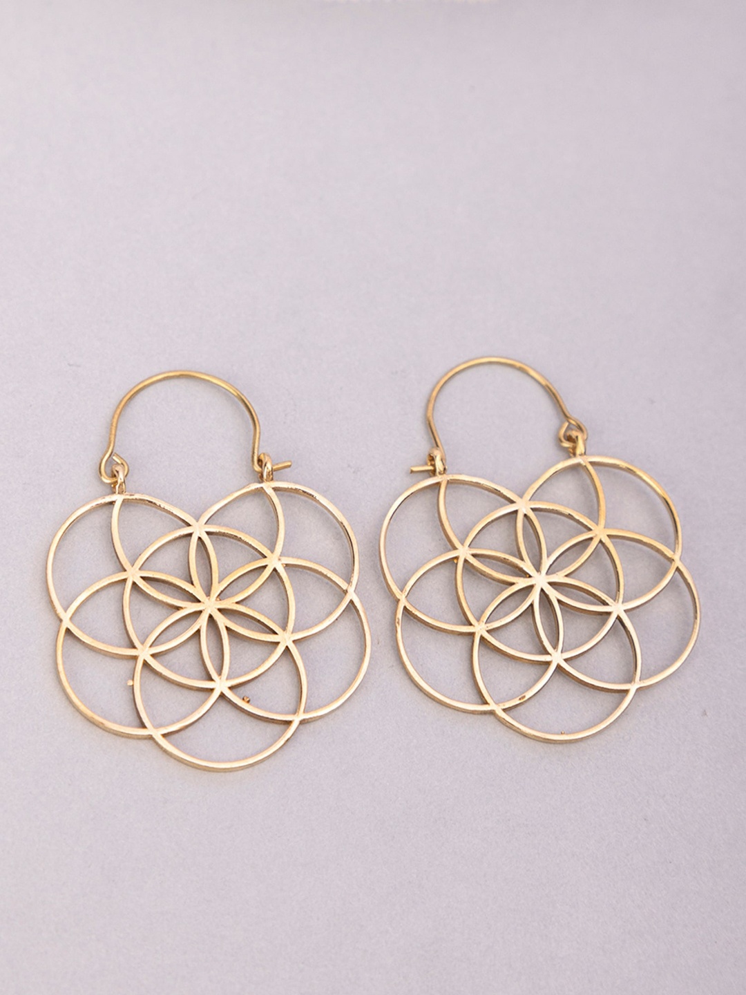 

Studio One Love Gold-Plated Contemporary Hoop Earrings