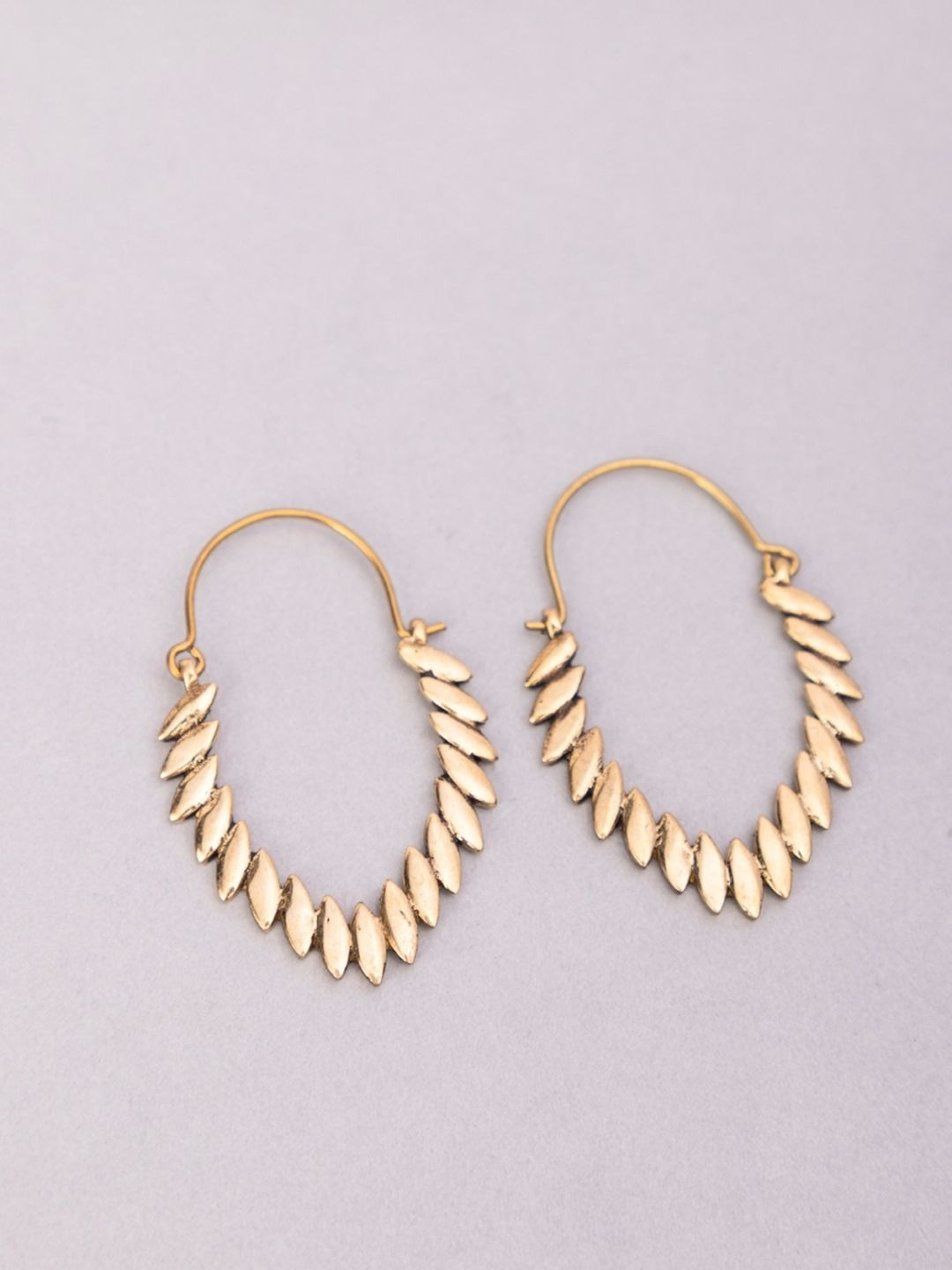 

Studio One Love Gold-Plated Contemporary Hoop Earrings