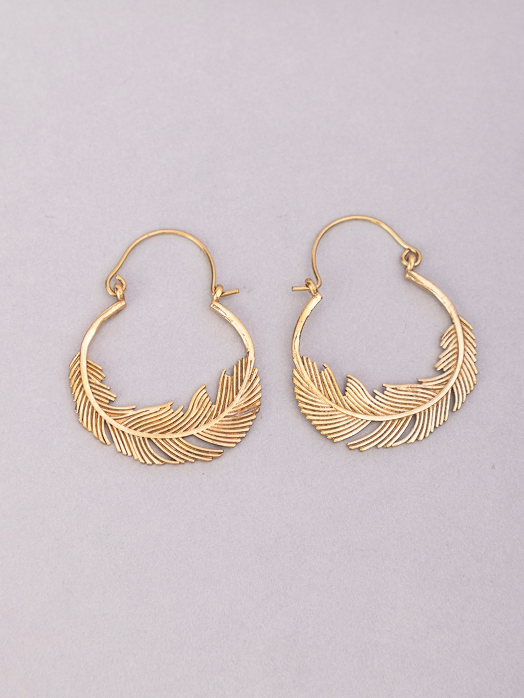 

Studio One Love Gold-Plated Contemporary Hoop Earrings