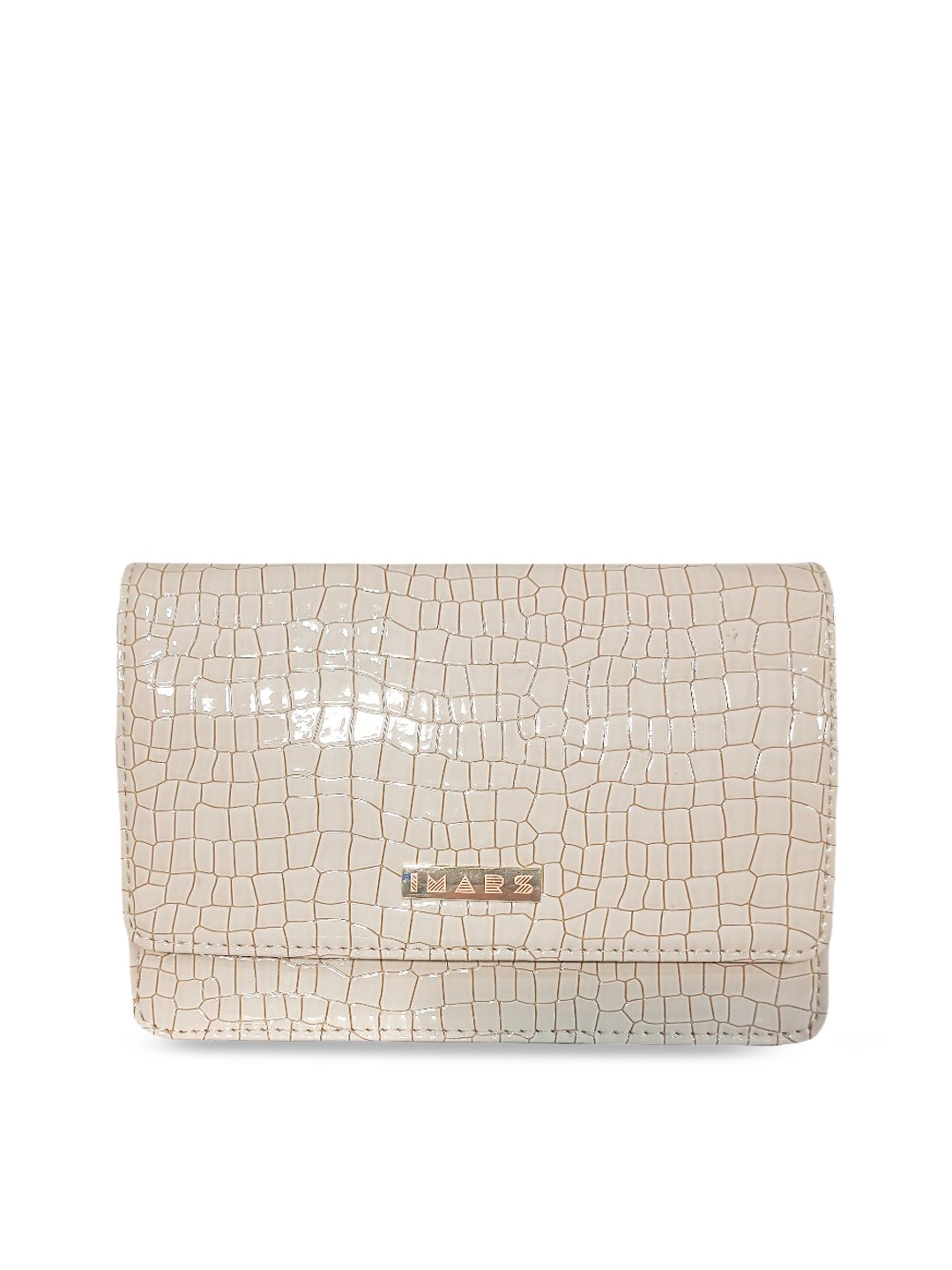 

IMARS Cream-Coloured Structured Hobo Bag with Quilted