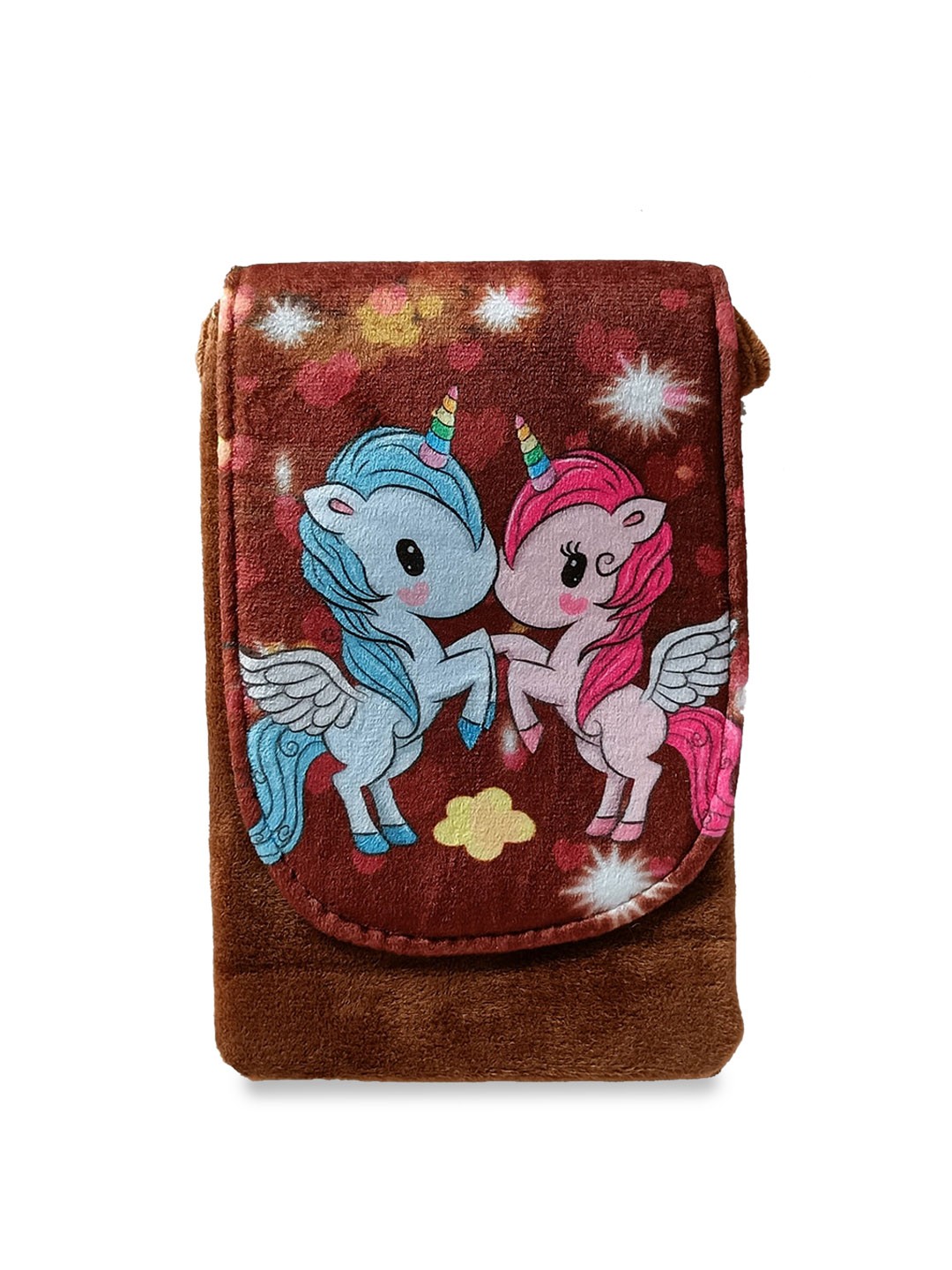 

IMARS Girls Graphic Printed Structured Sling Bag, Brown