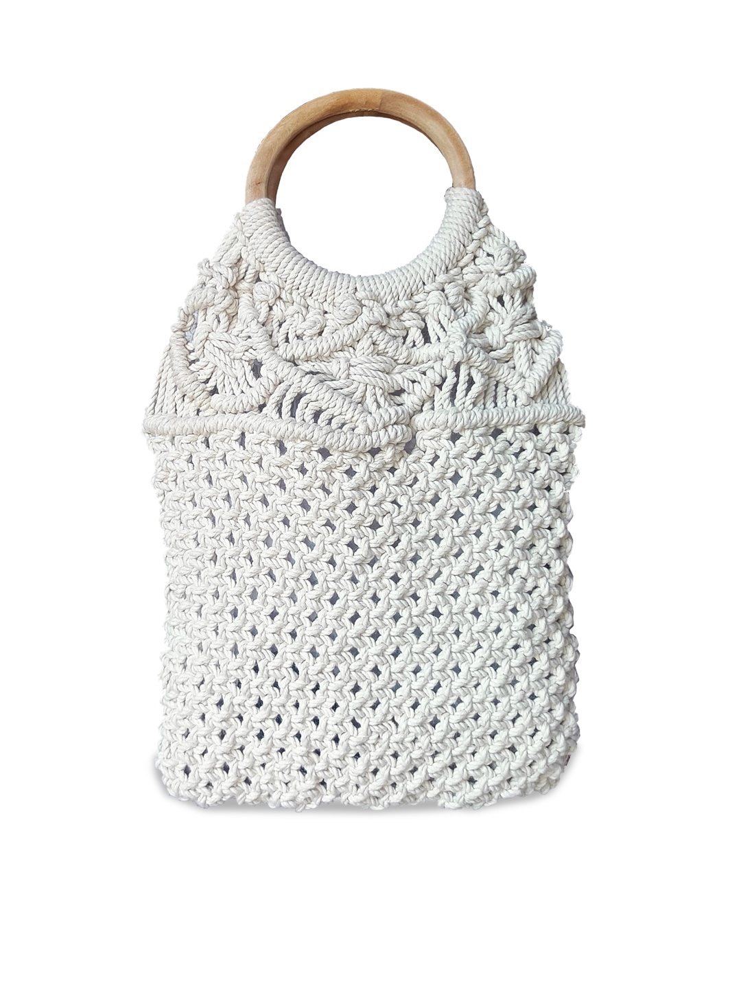 

IMARS Women Structured Handheld Bag, White