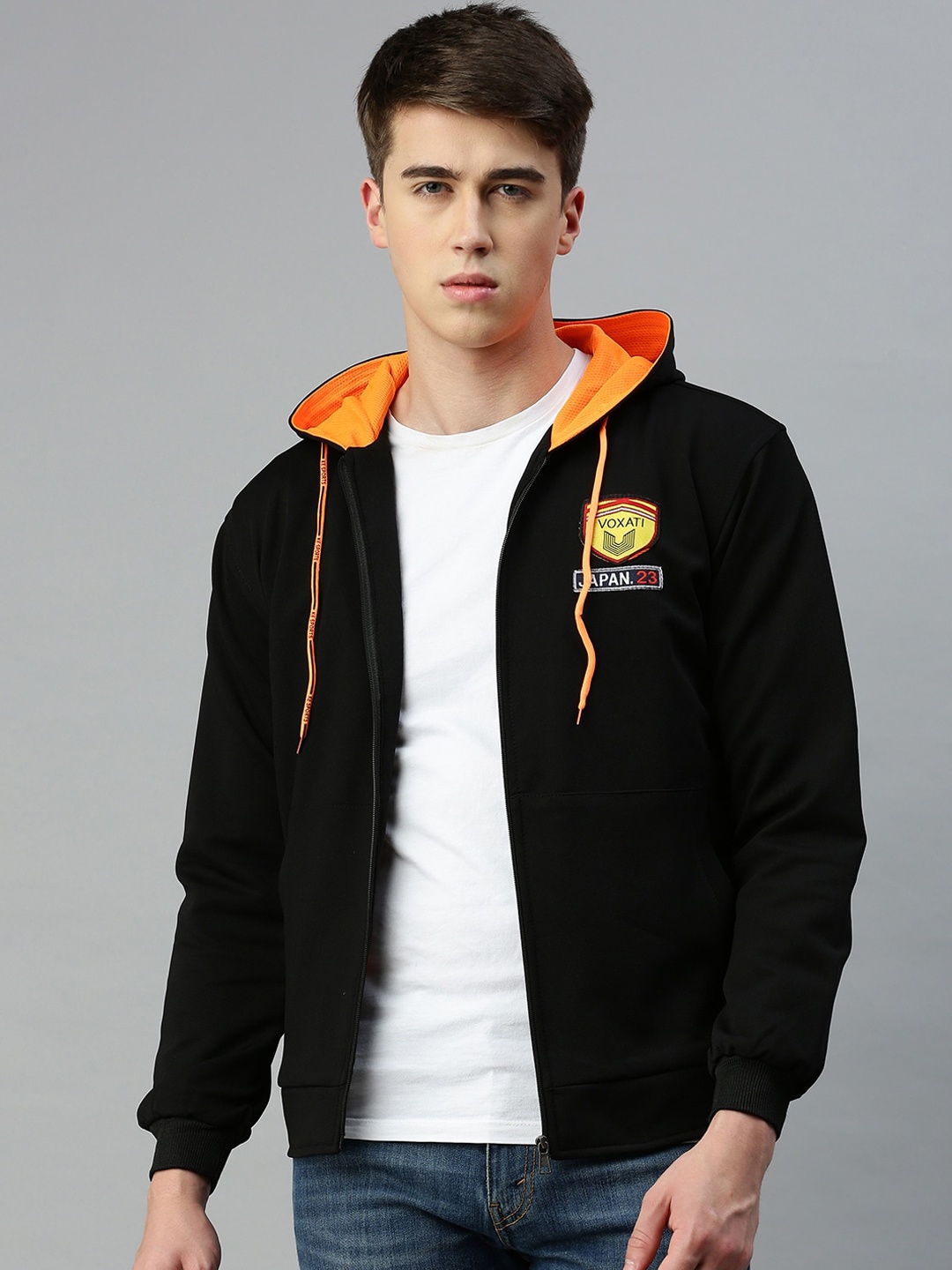 

VOXATI Hooded Bomber Jacket, Black