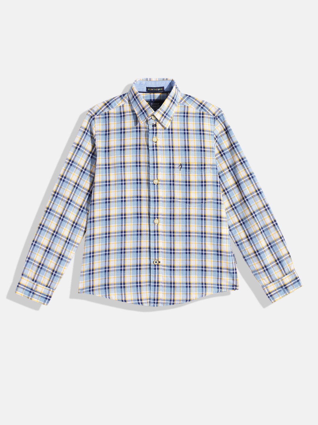 

Indian Terrain Boys Checked Casual Shirt, Multi