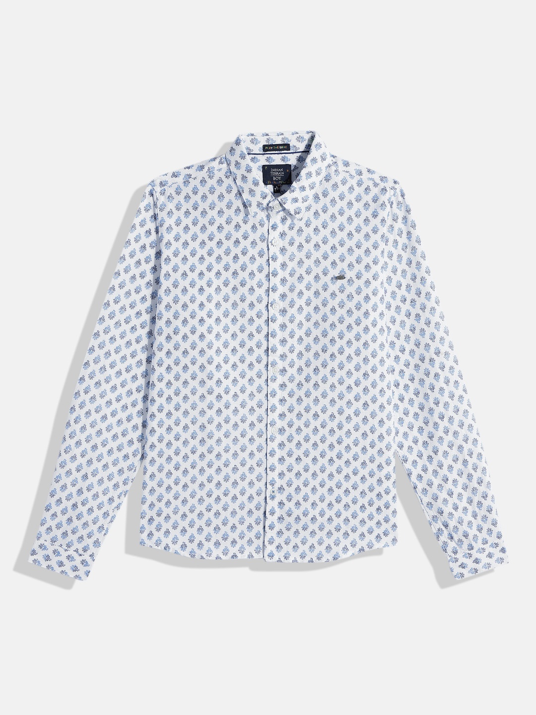

Indian Terrain Boys Printed Casual Shirt, White
