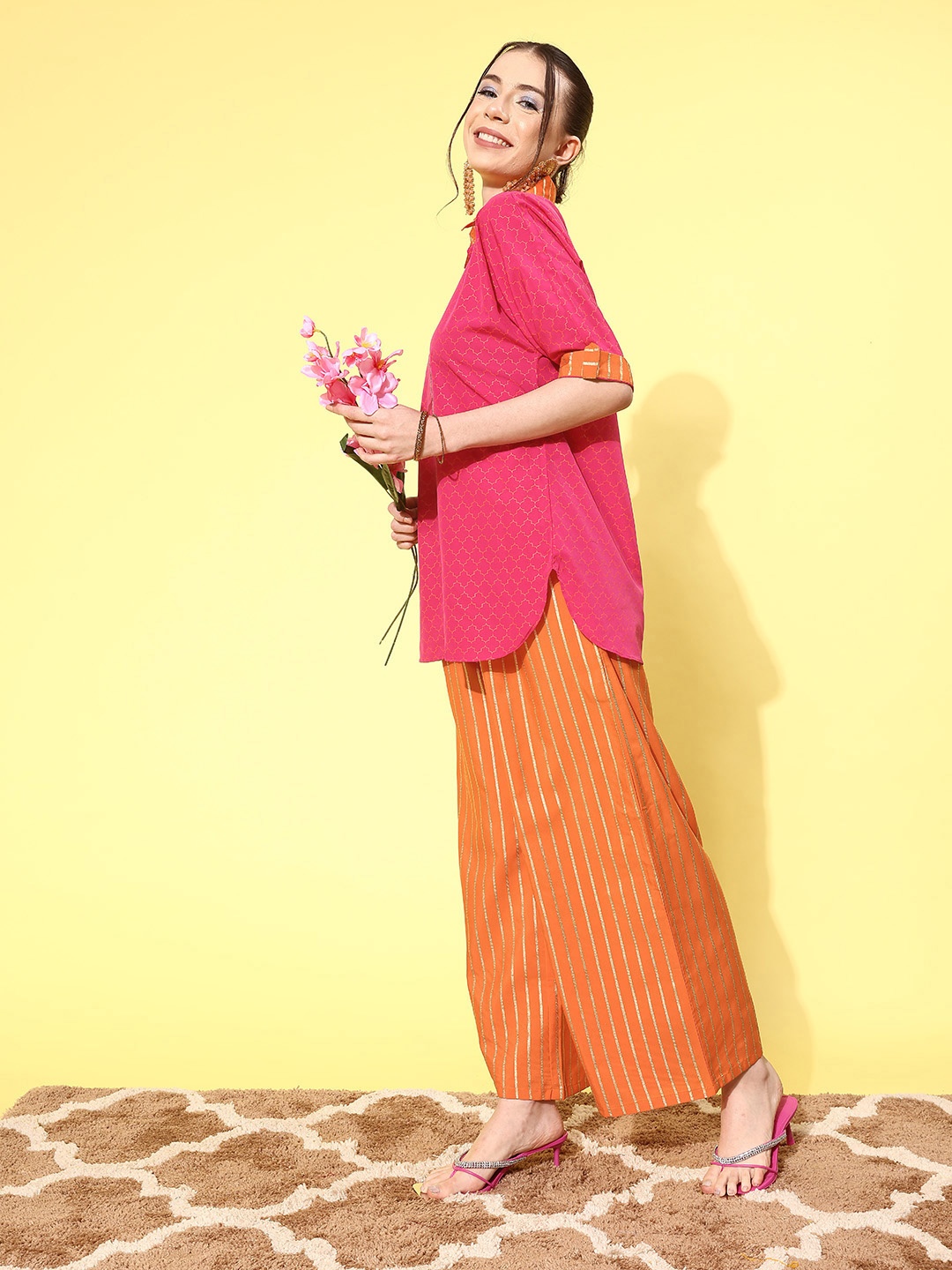 

Ahalyaa Printed Co-Ords, Pink