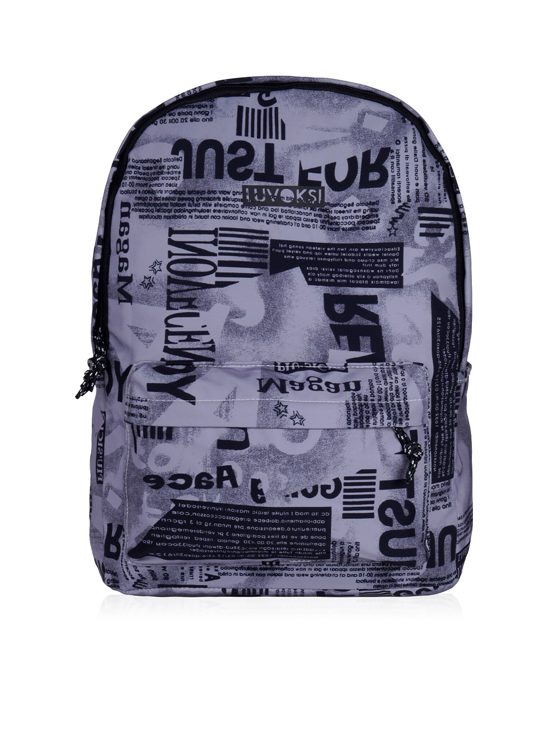 

Luvoksi Women Graphic Water Resistant Backpack, Grey