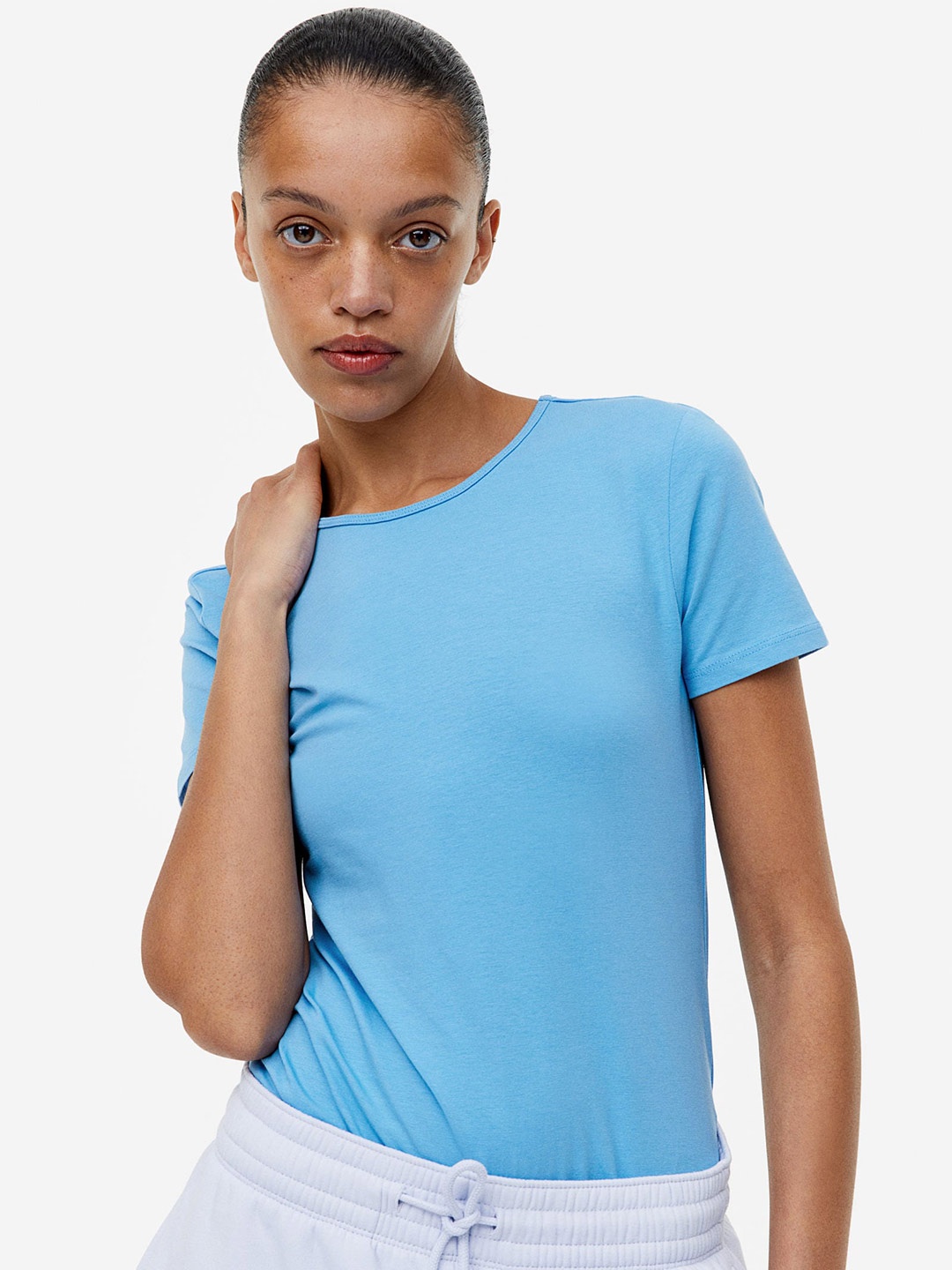 

H&M Cotton T-shirt, Blue
