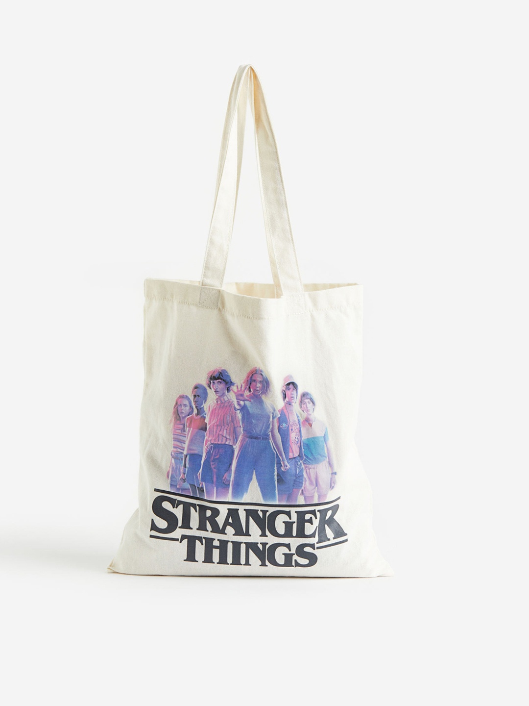 

H&M Stranger Things Printed Canvas Shopper, White