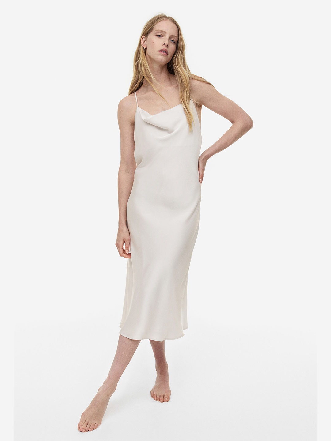 

H&M Satin Nightdress, Beige