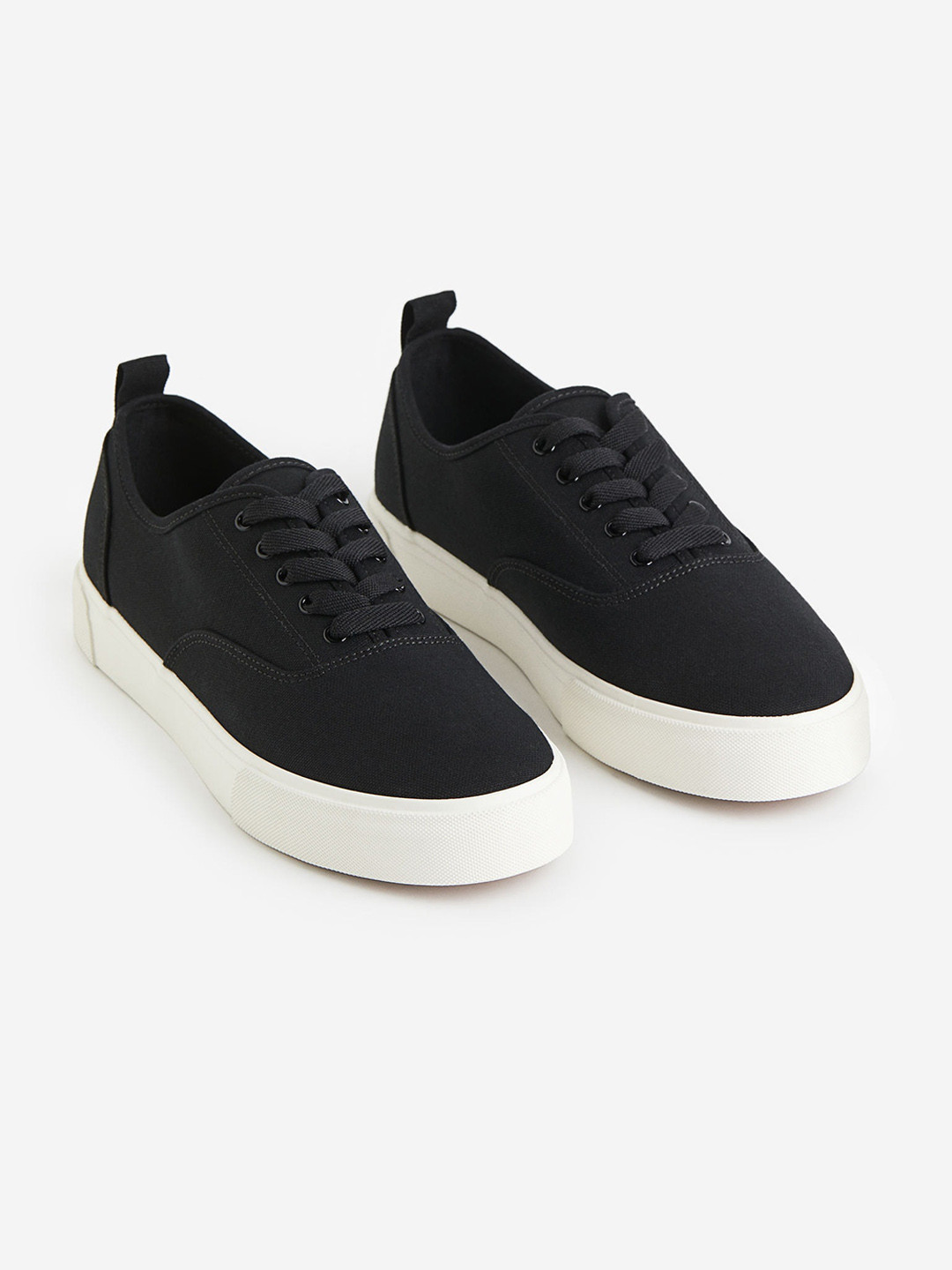 

H&M Men Canvas Trainers, Black