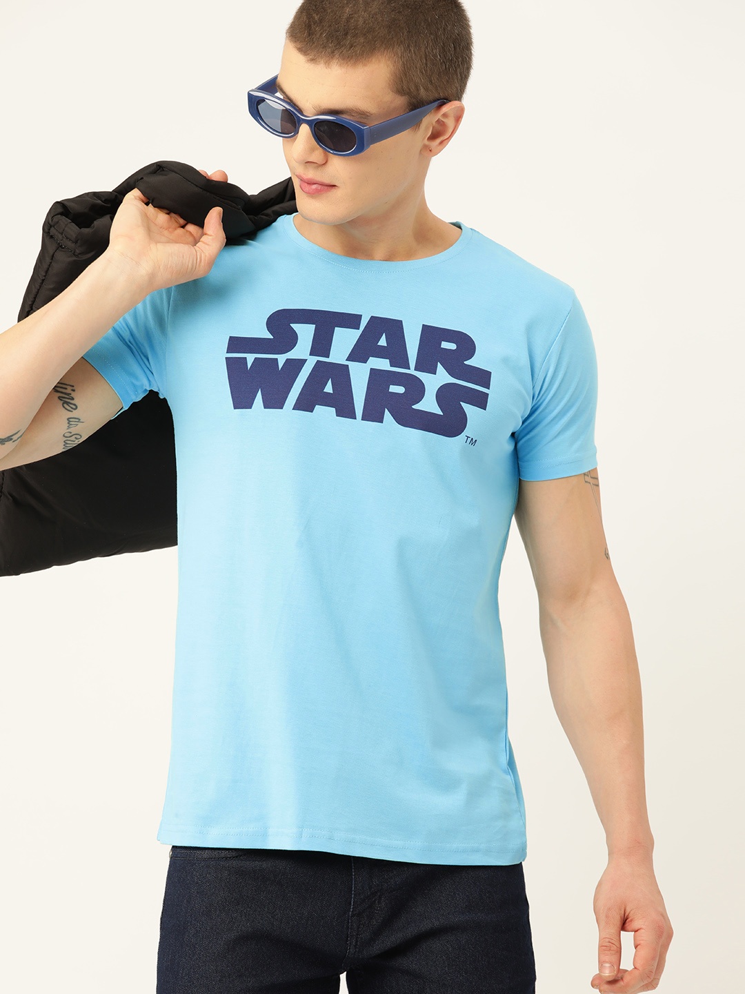 

Kook N Keech Men Typography Star Wars Printed T-shirt, Blue