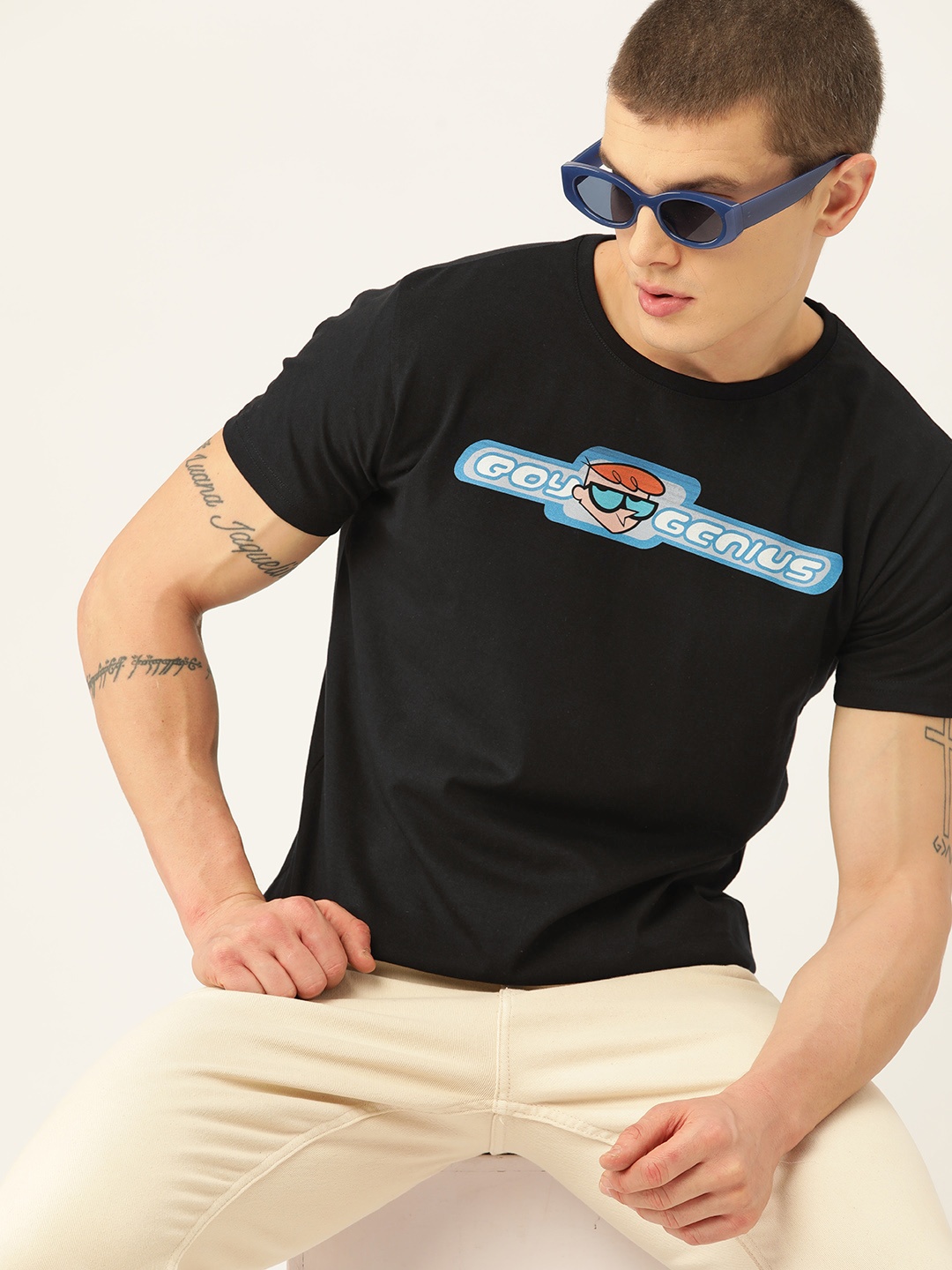 

Kook N Keech Men Graphic Dexter Printed T-shirt, Black