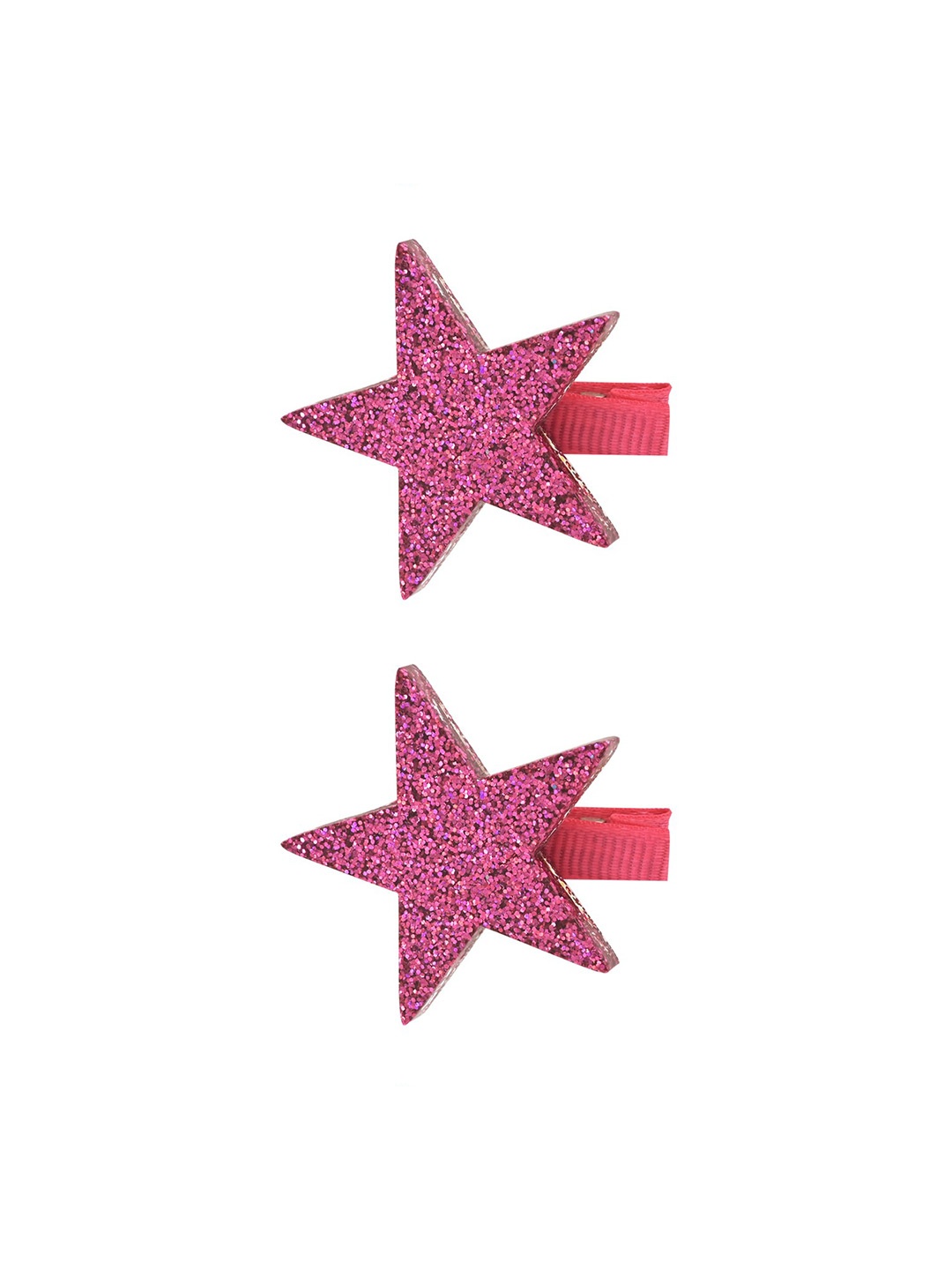 

Aye Candy Girls Set of 2 Glitter Star Alligator Hair Clip, Pink