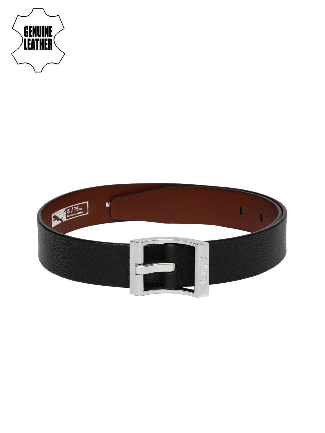 

Puma Men Black Style Genuine Leather Belt