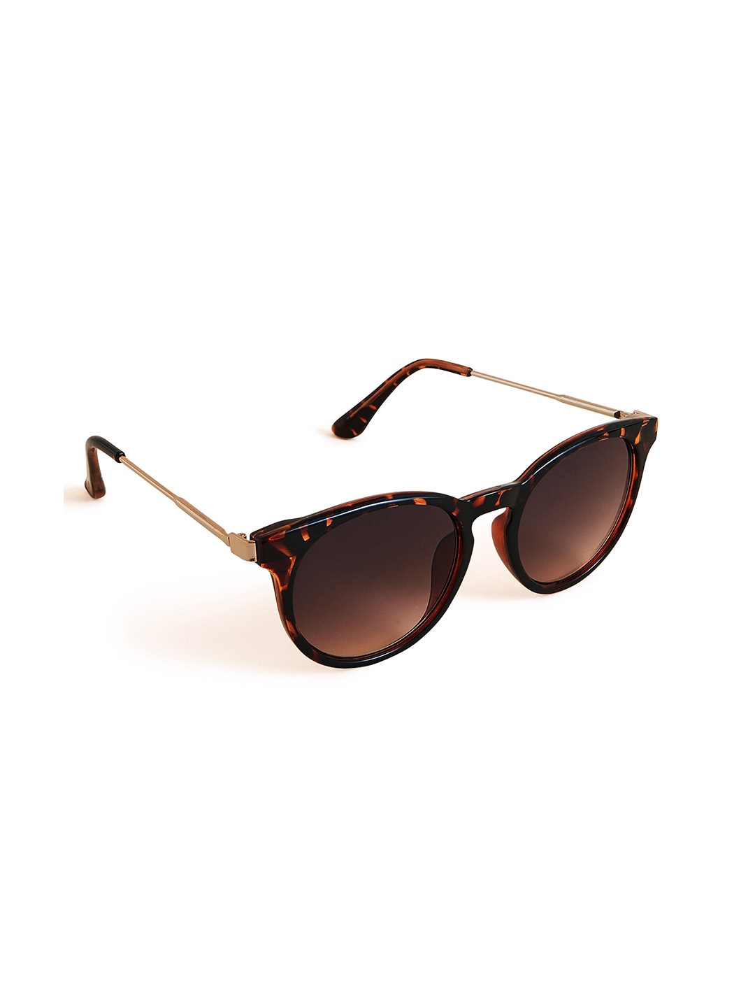 

Accessorize London Women's Brown Classic Preppy Metal Arm Sunglass