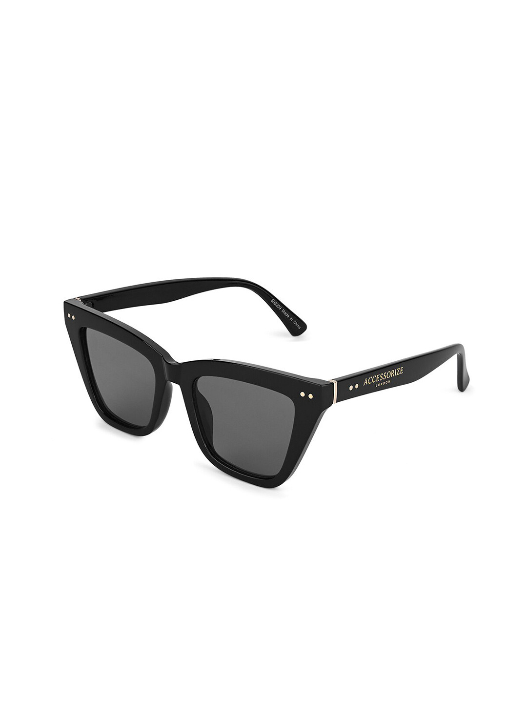 

Accessorize London Women's Black Angled Cateye Sunglasses- MA-59320903001