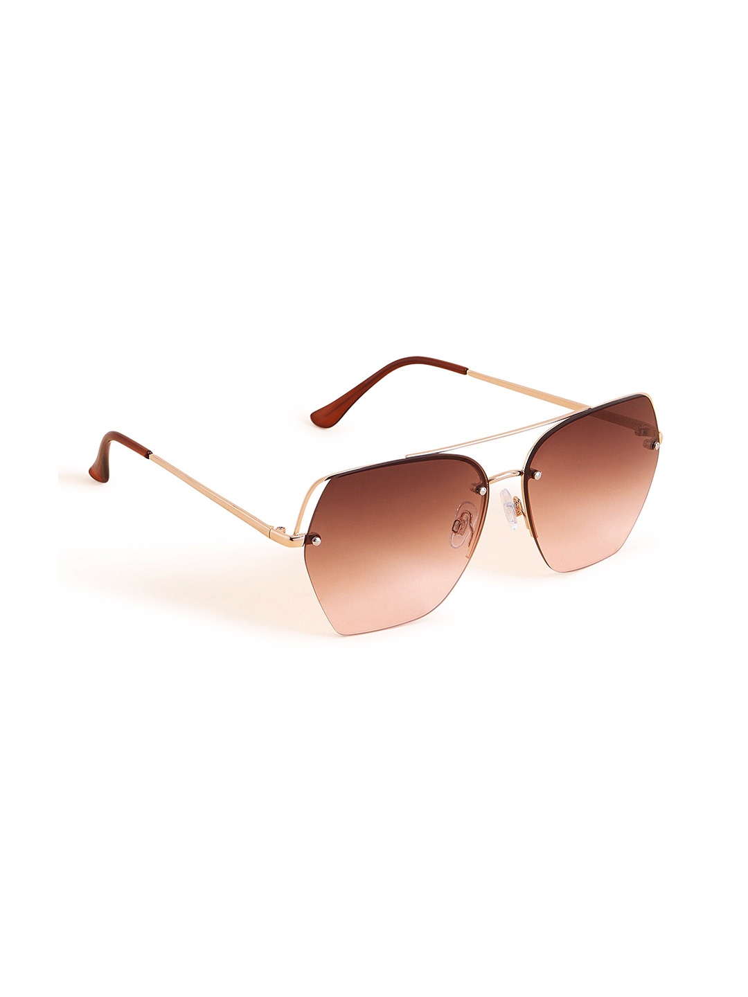 

Accessorize Women Rimless Aviator Sunglasses-MA-59306281001, Gold