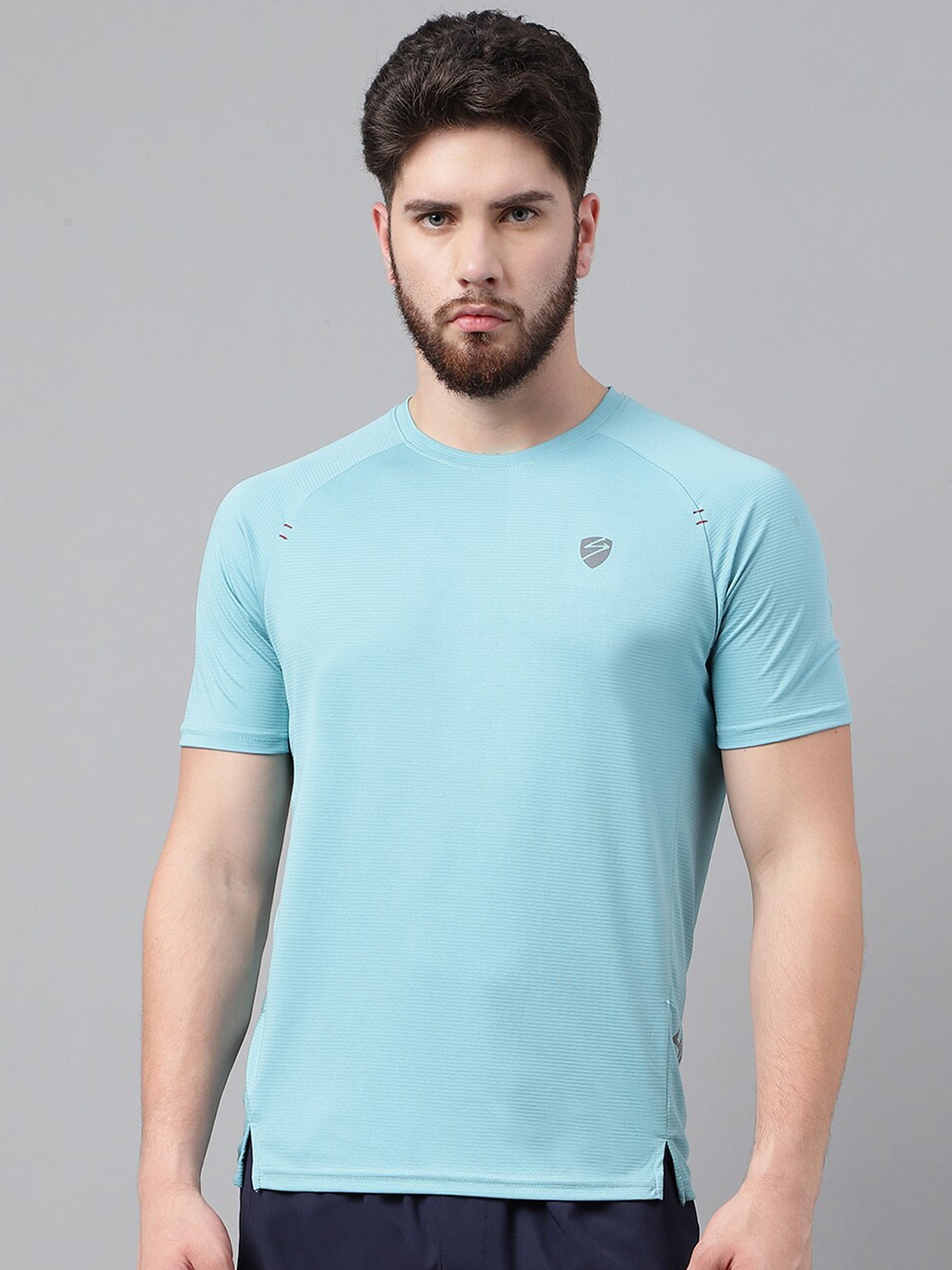 

UNPAR Raglan Sleeves Training Or Gym T-shirt, Blue