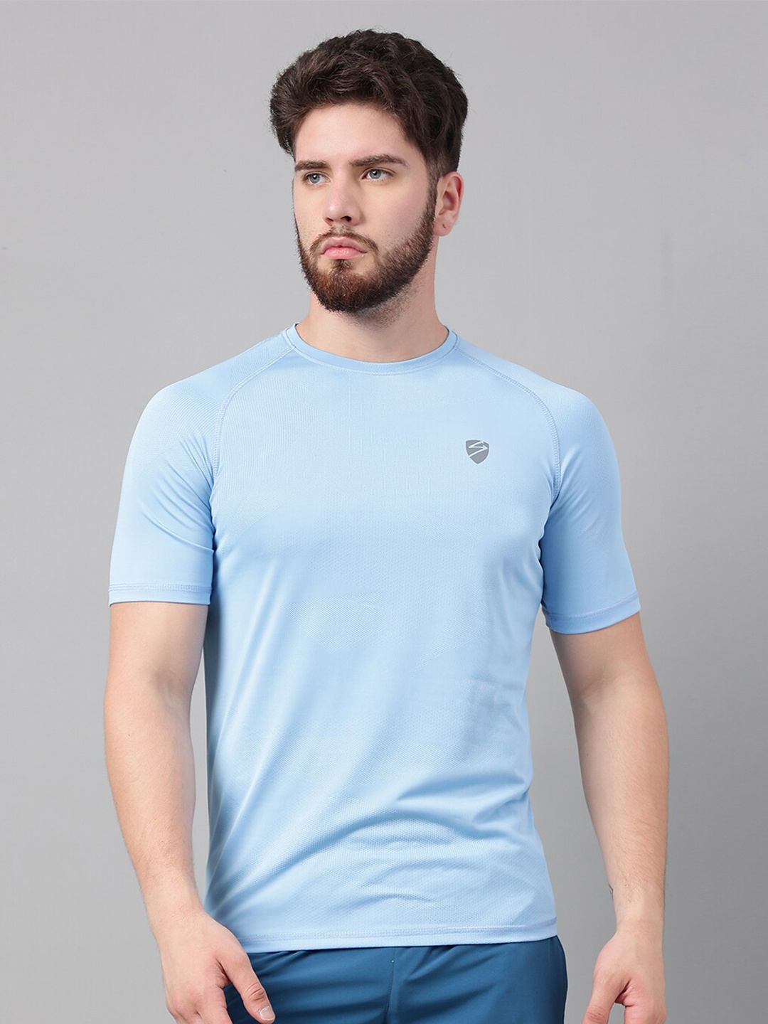 

UNPAR Half Sleeve Round Neck Sports T-shirt, Blue
