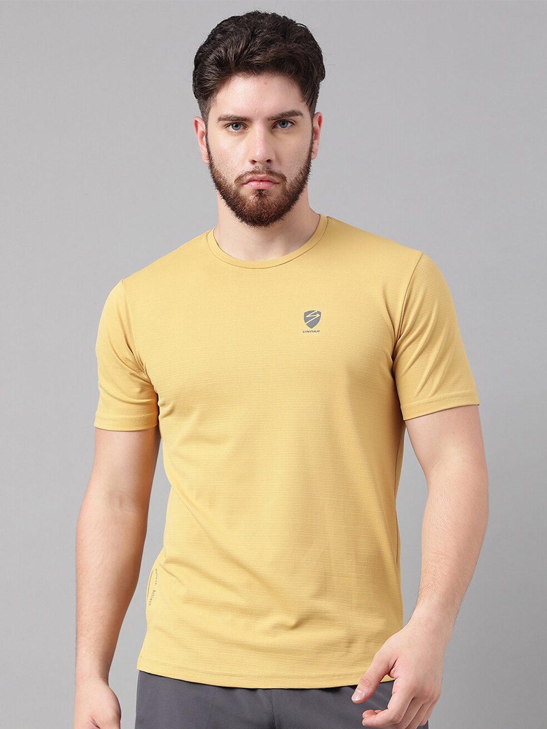 

UNPAR Round Neck Sports T-shirt, Yellow