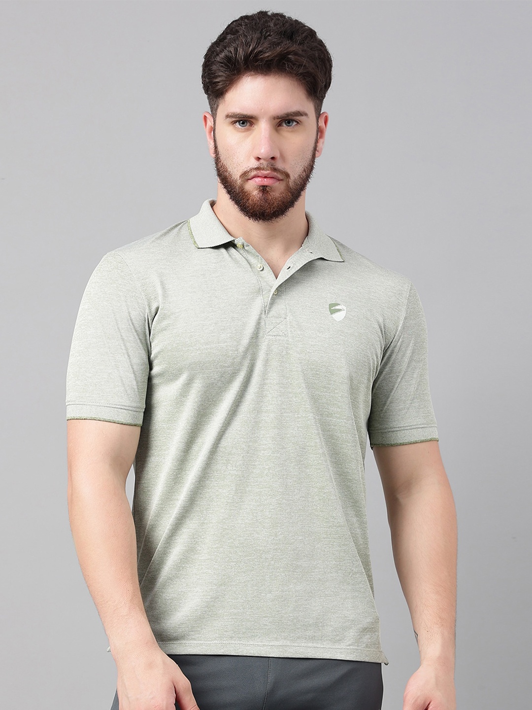 

UNPAR Polo Collar Training or Gym Sports T-shirt, Green