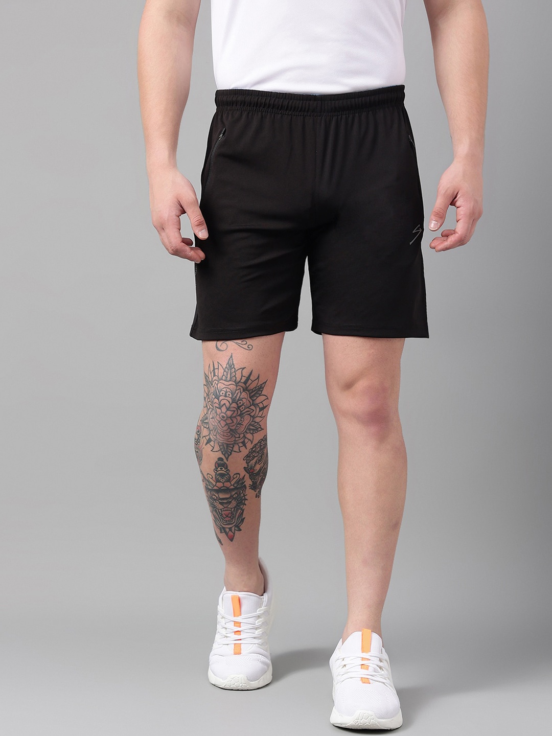

UNPAR Men Mid-Rise Sports Shorts, Black