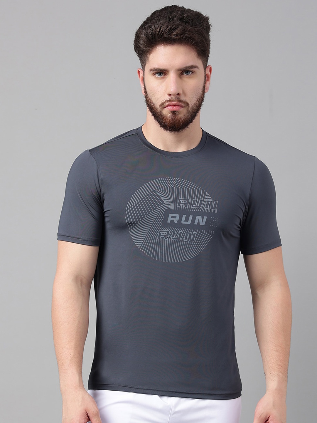 

UNPAR Typography Printed Sports T-Shirt, Grey