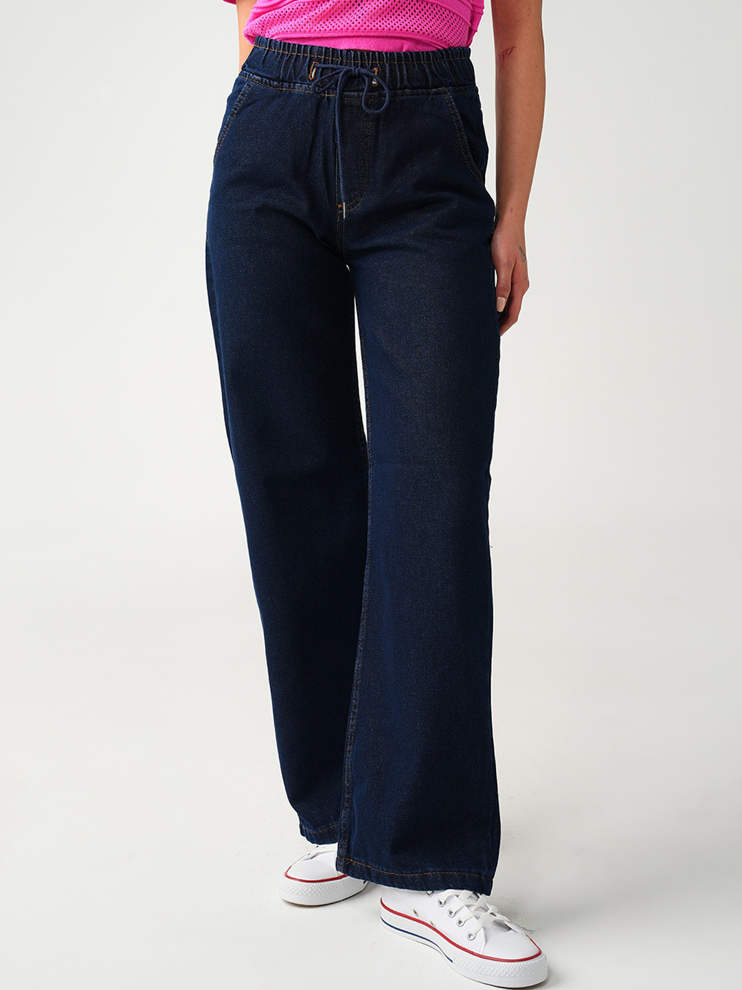 

PRET A TUER Women Bootcut Fit High-Rise Jeans, Black