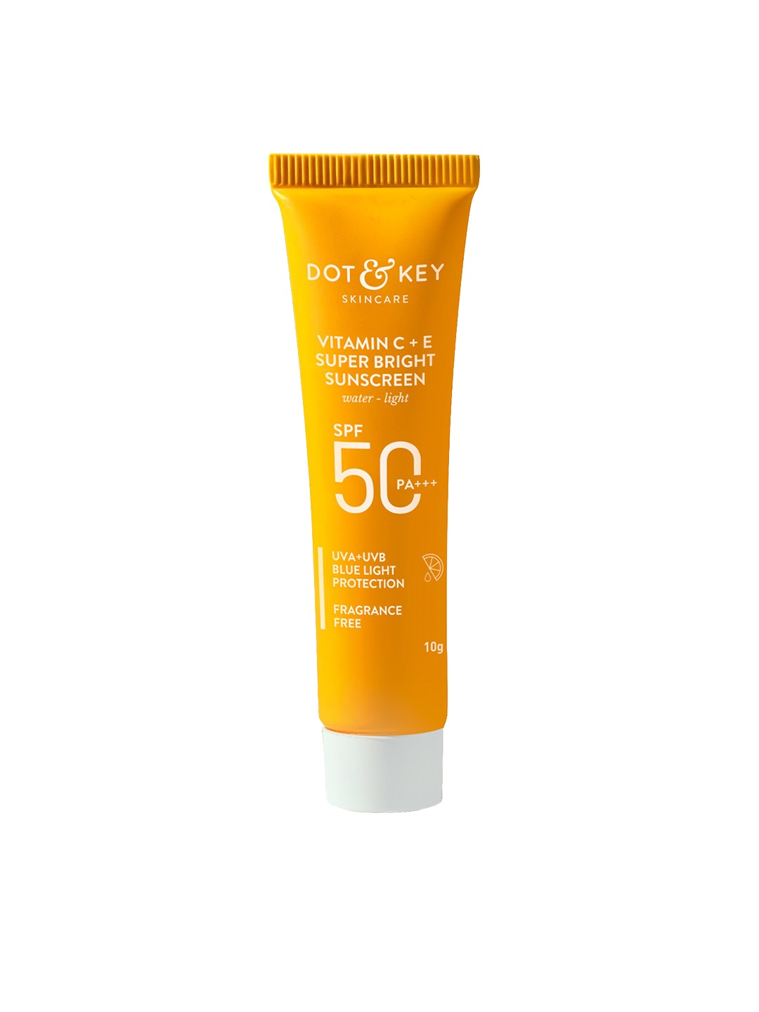 

DOT & KEY Vitamin C + E Super Bright Sunscreen with SPF 50 PA+++ - 10 g, Orange