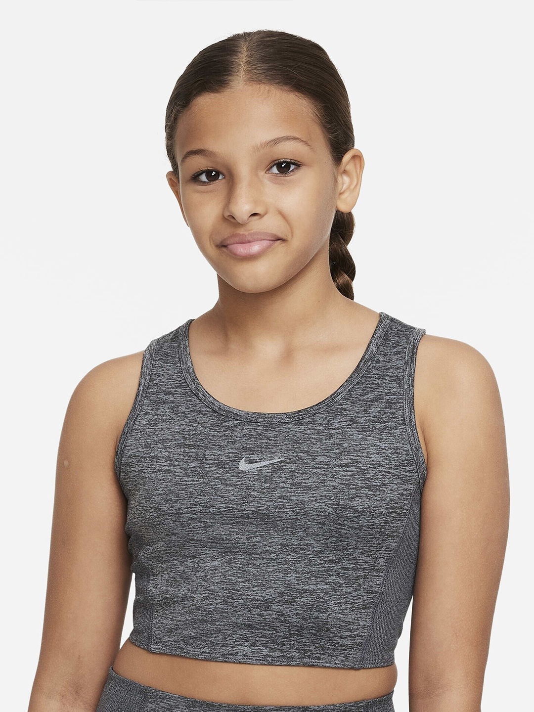 

Nike Girls Yoga Dri-FIT Tank Top, Grey