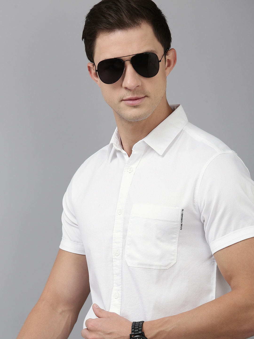 

SPYKAR Slim Fit Casual Shirt, White