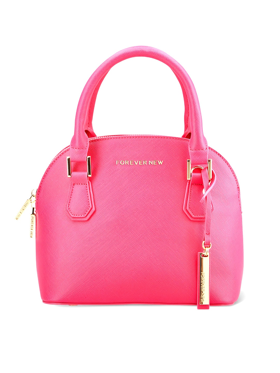 

Forever New Textured Half Moon Handheld Bag, Pink