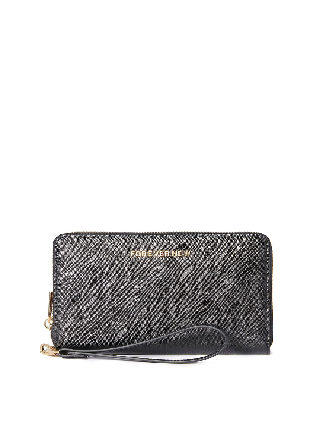 

Forever New Women Zip Around Wallet, Black