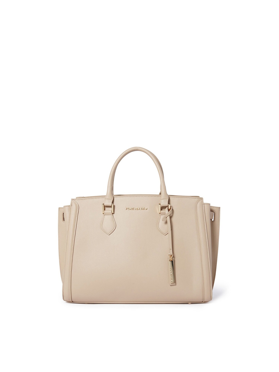

Forever New Structured Laptop Handheld Bag, Beige