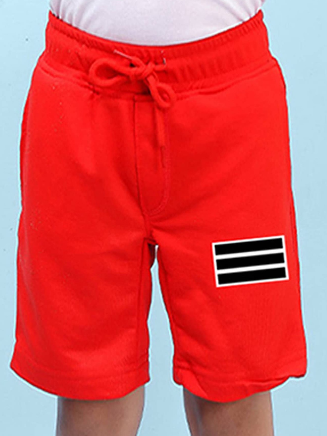 

NUSYL Boys Graphic Printed Mid Rise Shorts, Red