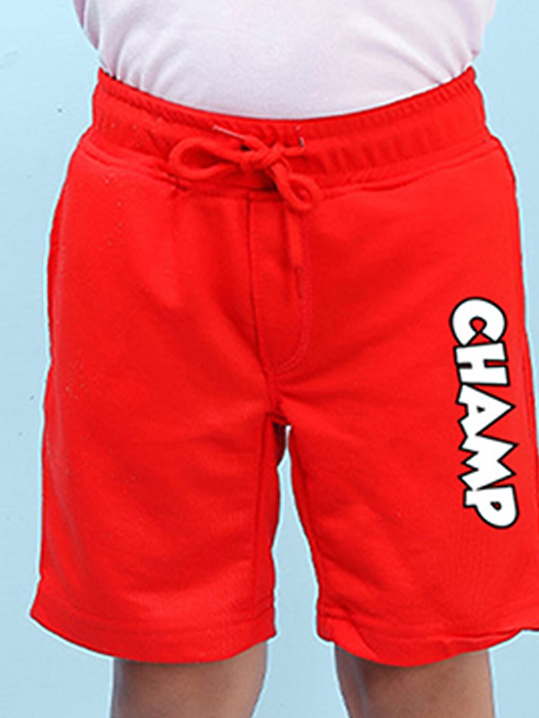 

NUSYL Boys Champ Printed Mid-Rise Lounge Shorts, Red