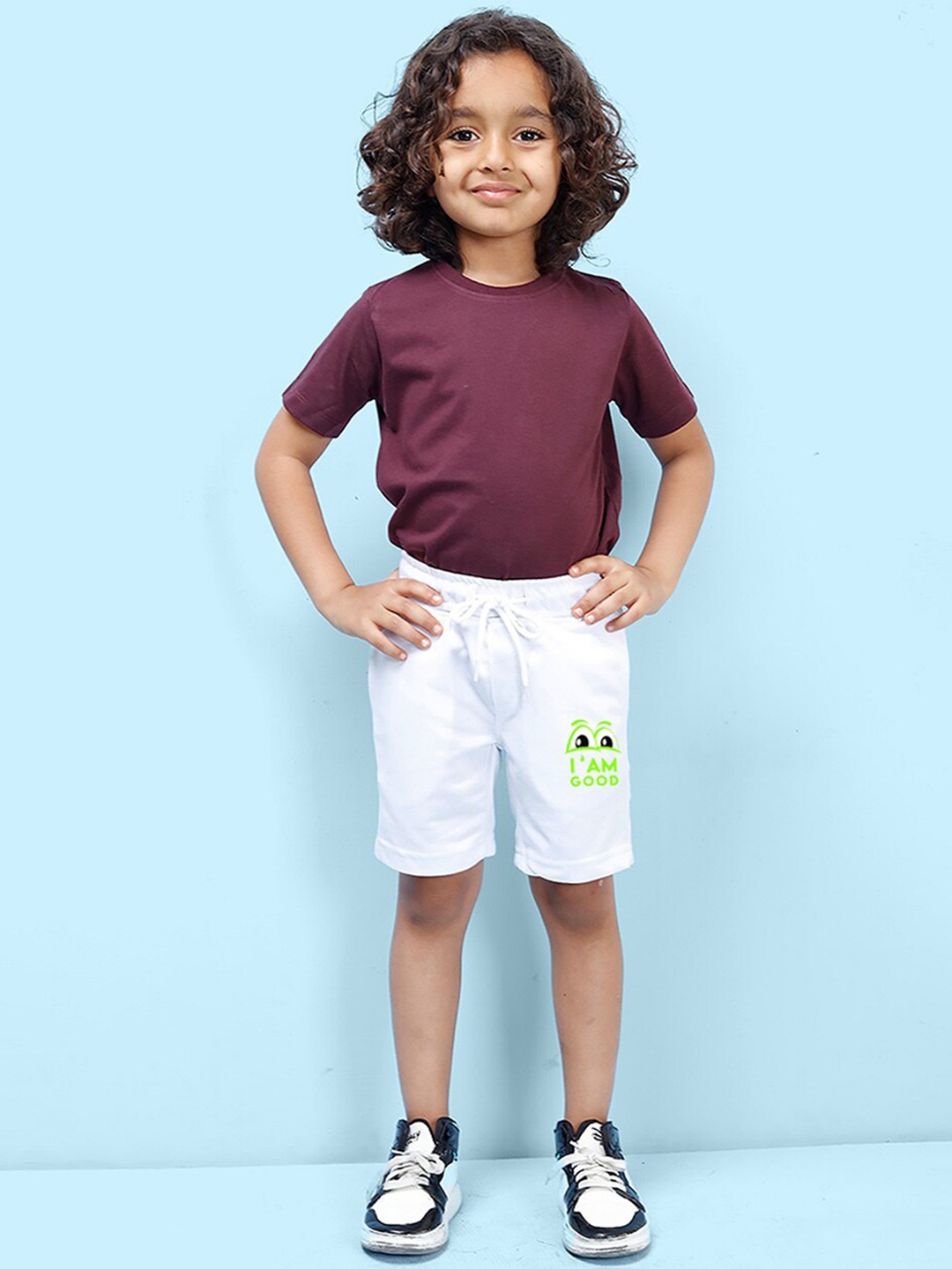 

NUSYL Boys Mid-Rise Shorts, White